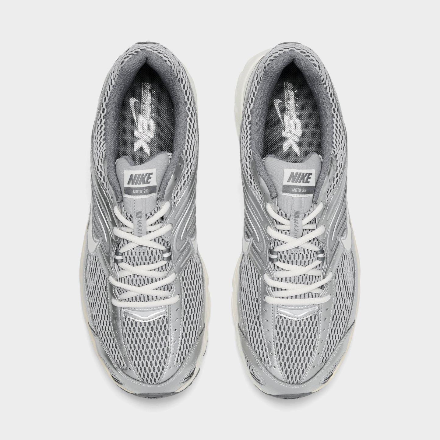 Men's Nithtke Air Max Moto 2K Casual Shoes - Light Smoke Grey/Sail/Cool Grey/Coconut Milk/Metallic Silver - Top view
