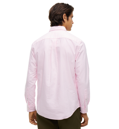 Tommy Hilfiger Men's Heritage Oxford Long-Sleeve Gingham Shirt - Classic Pink/Check