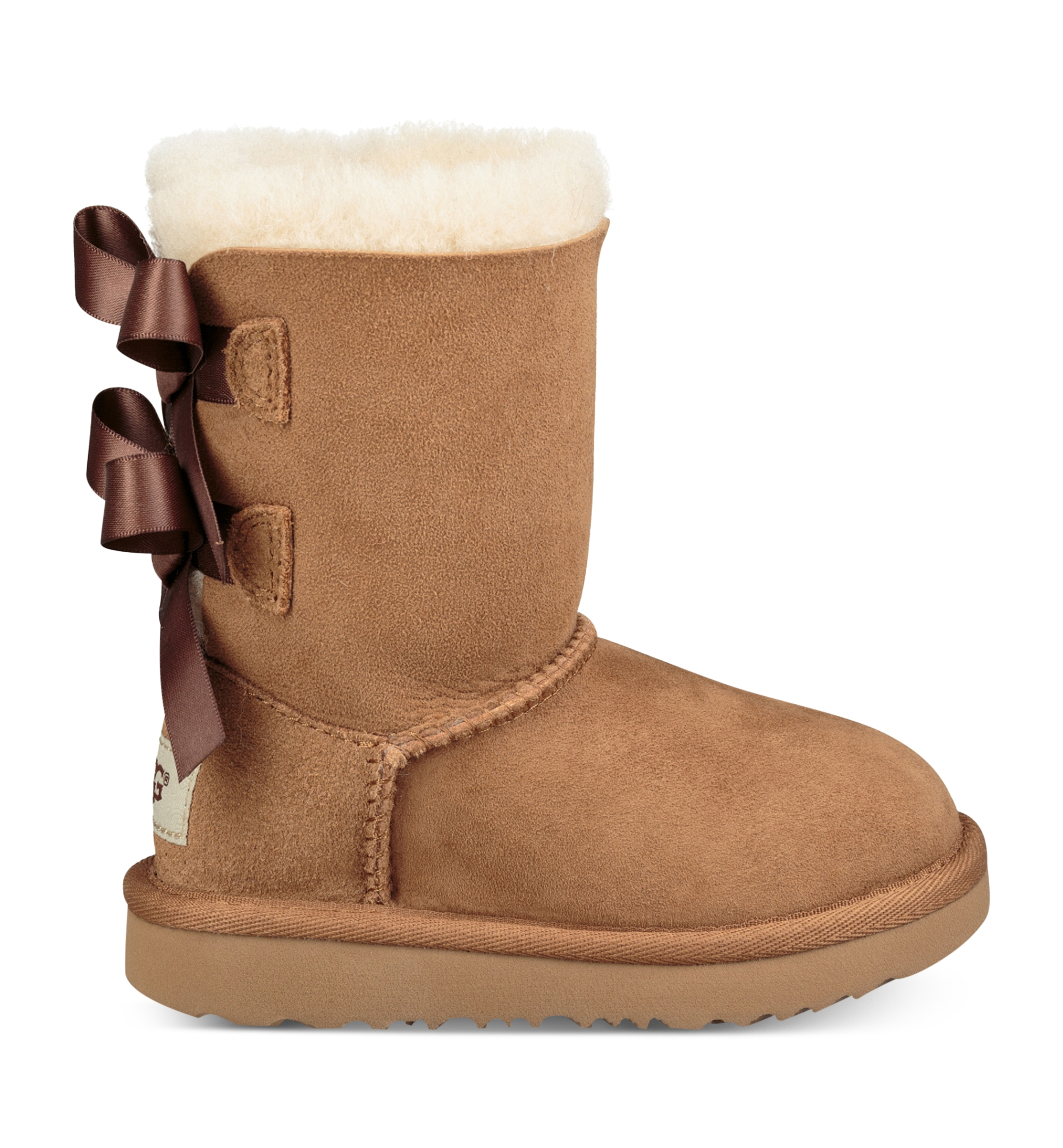 UGG® Toddler Kids Bailey Bow II Boots - Chestnut