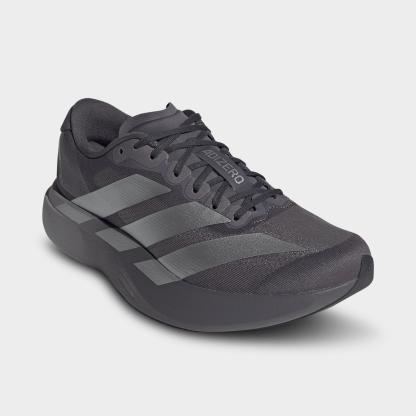 Men's adidas Adizero EVO SL Running Shoes - Part 1 - Grey Strata/Silver Metallic/Light Granite - Both shoes facing left
