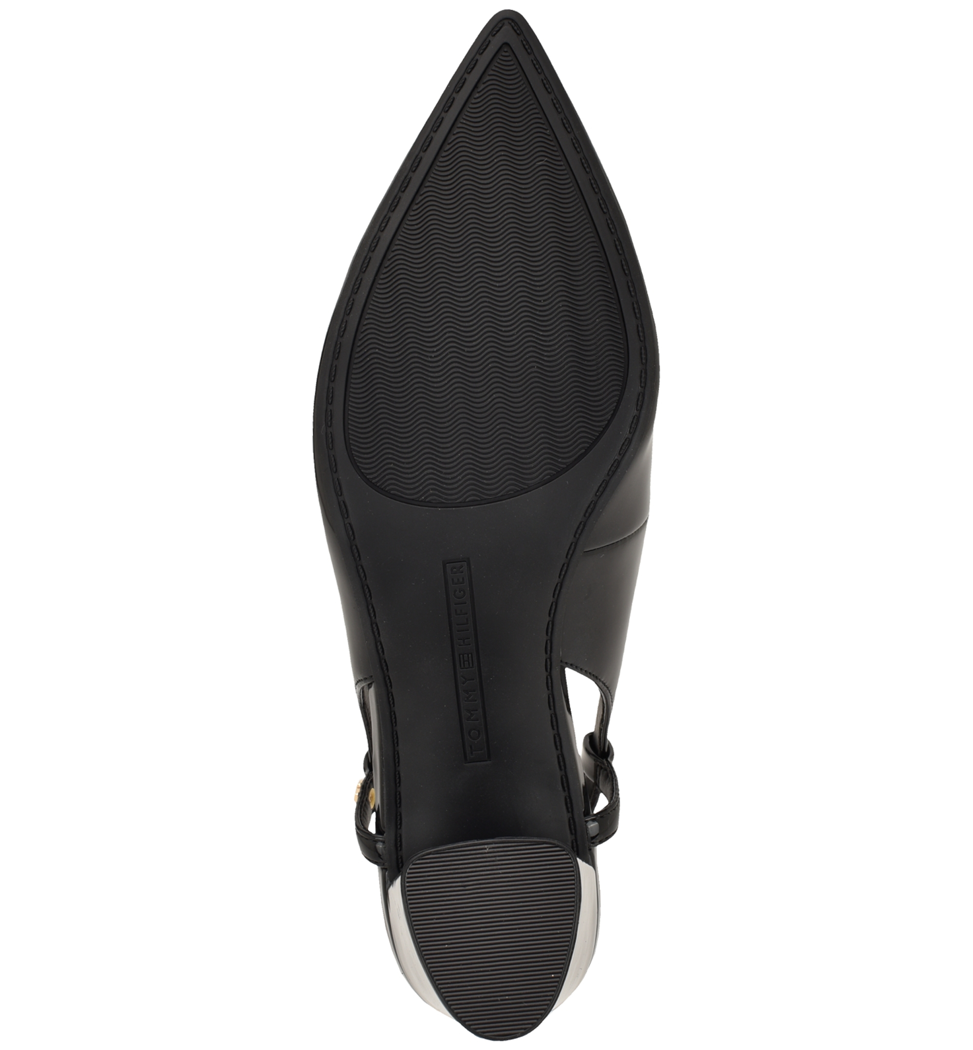 Tommy Hilfiger Women's Jezibee Block Heel Slingback Pumps - Black Patent