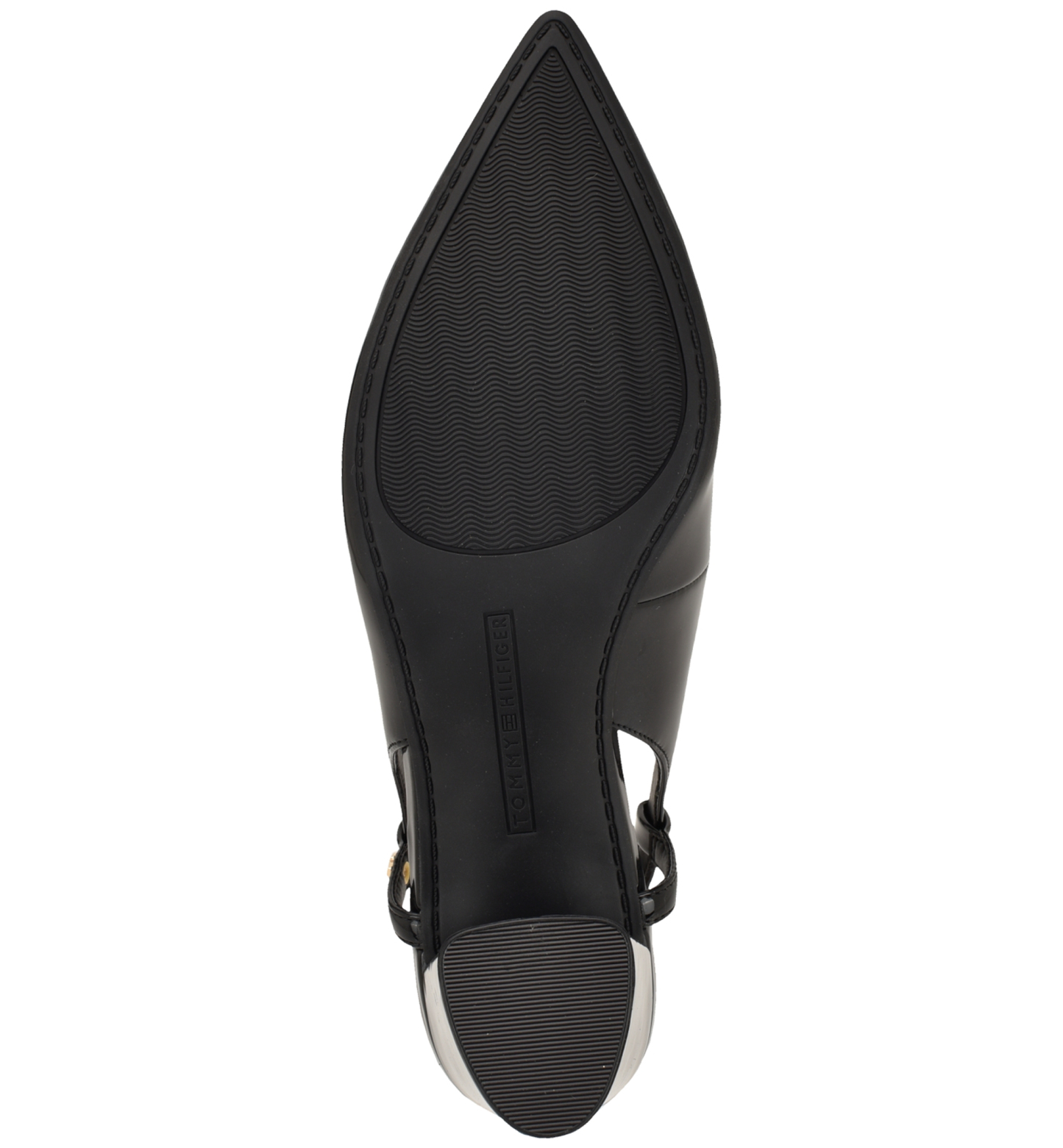 Tommy Hilfiger Women's Jezibee Block Heel Slingback Pumps - Black Patent