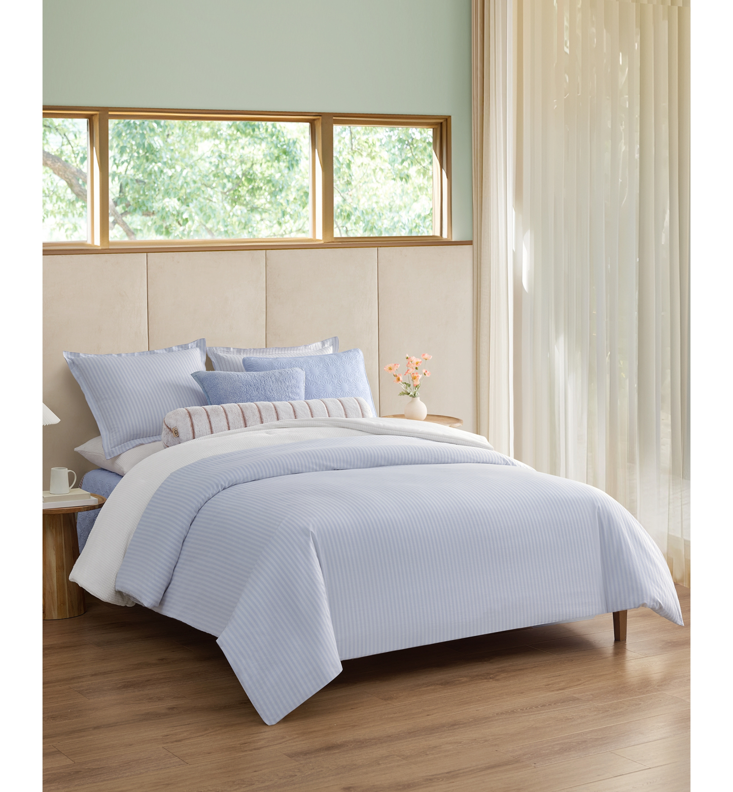 Anders Cotton Comforter Set - Misty Wisteria