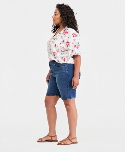 Levi's Women's Mid-Rise Shaping Bermuda Shorts - Clever Girl