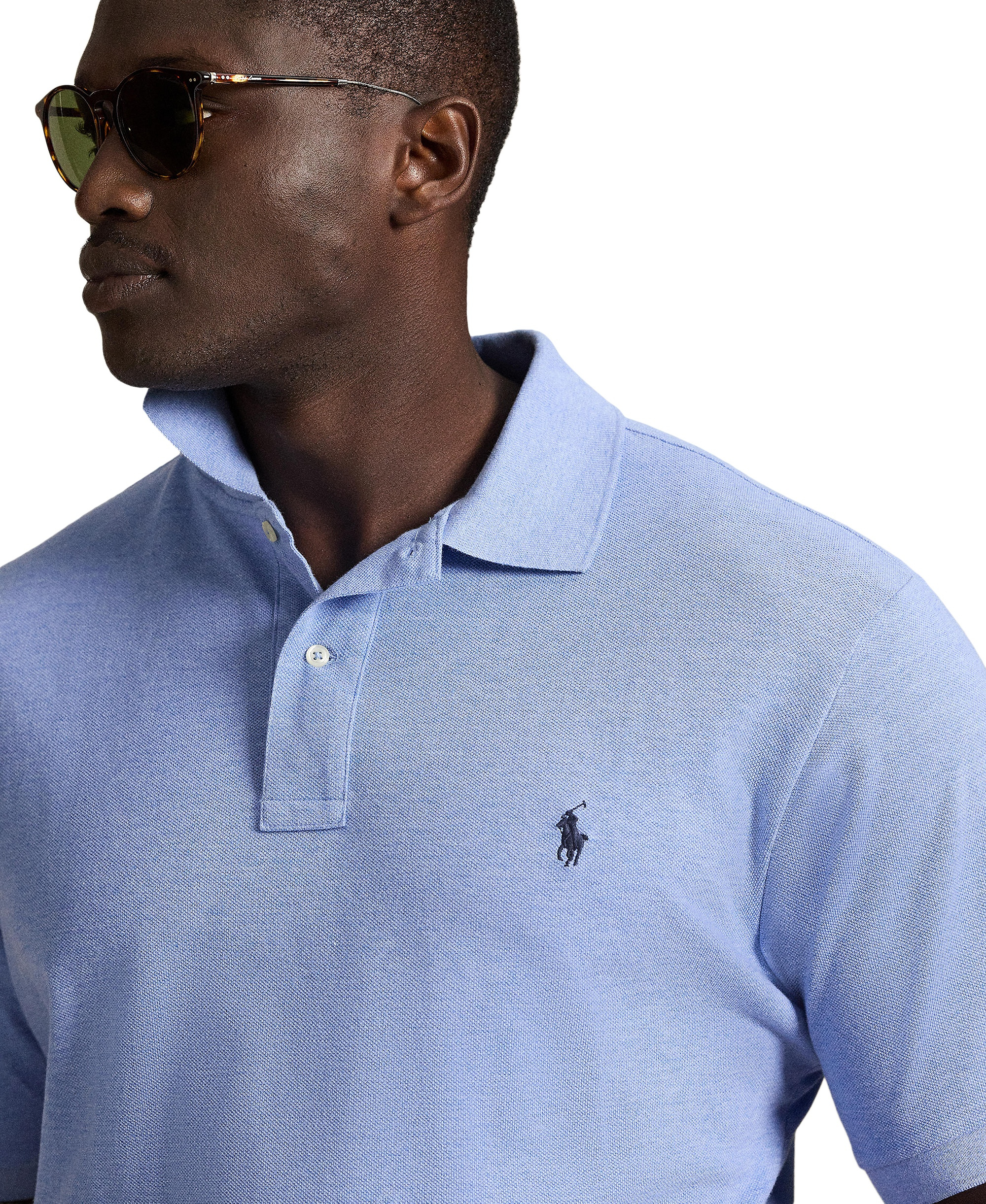 Polo Ralph Lauren Men's Big & Tall Cotton Short-Sleeve Polo Shirt - Isle Heather
