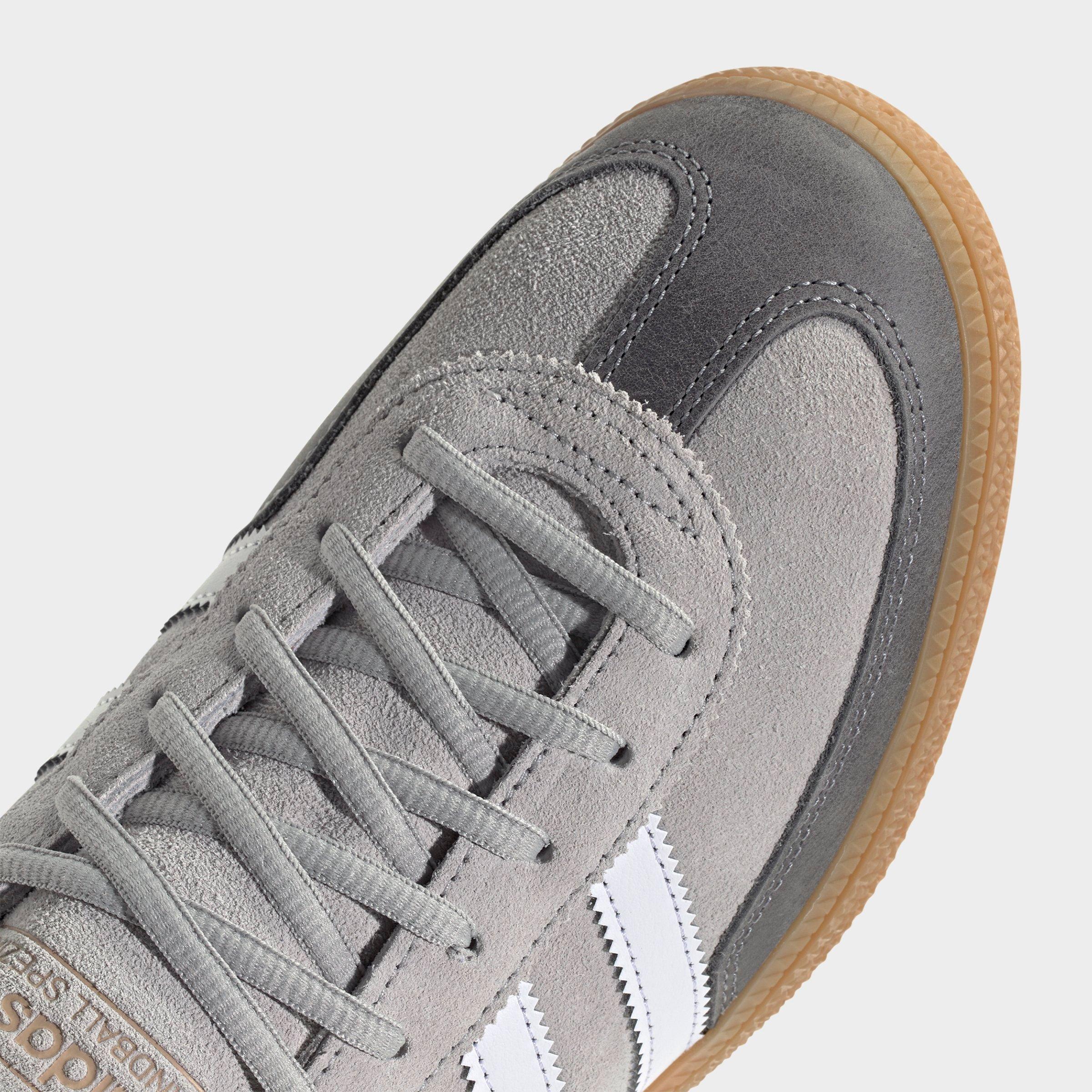 Men's adidas Originals Handball Spezial Casual Shoes - Part 4 - Grey/Cloud White/Gum - Detail shot