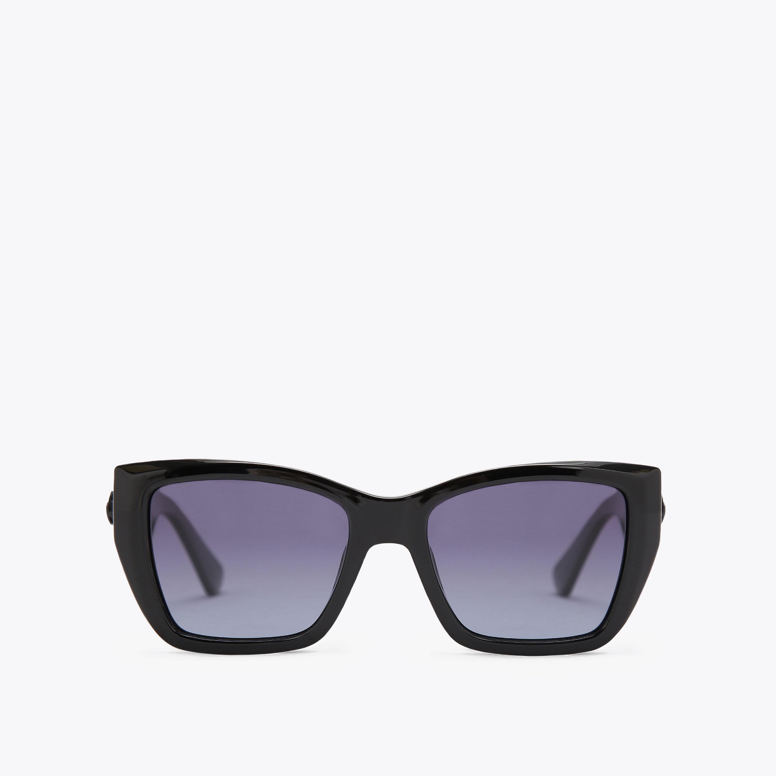 Kurt Geiger London Rectangle Kensington Sunglasses - Black