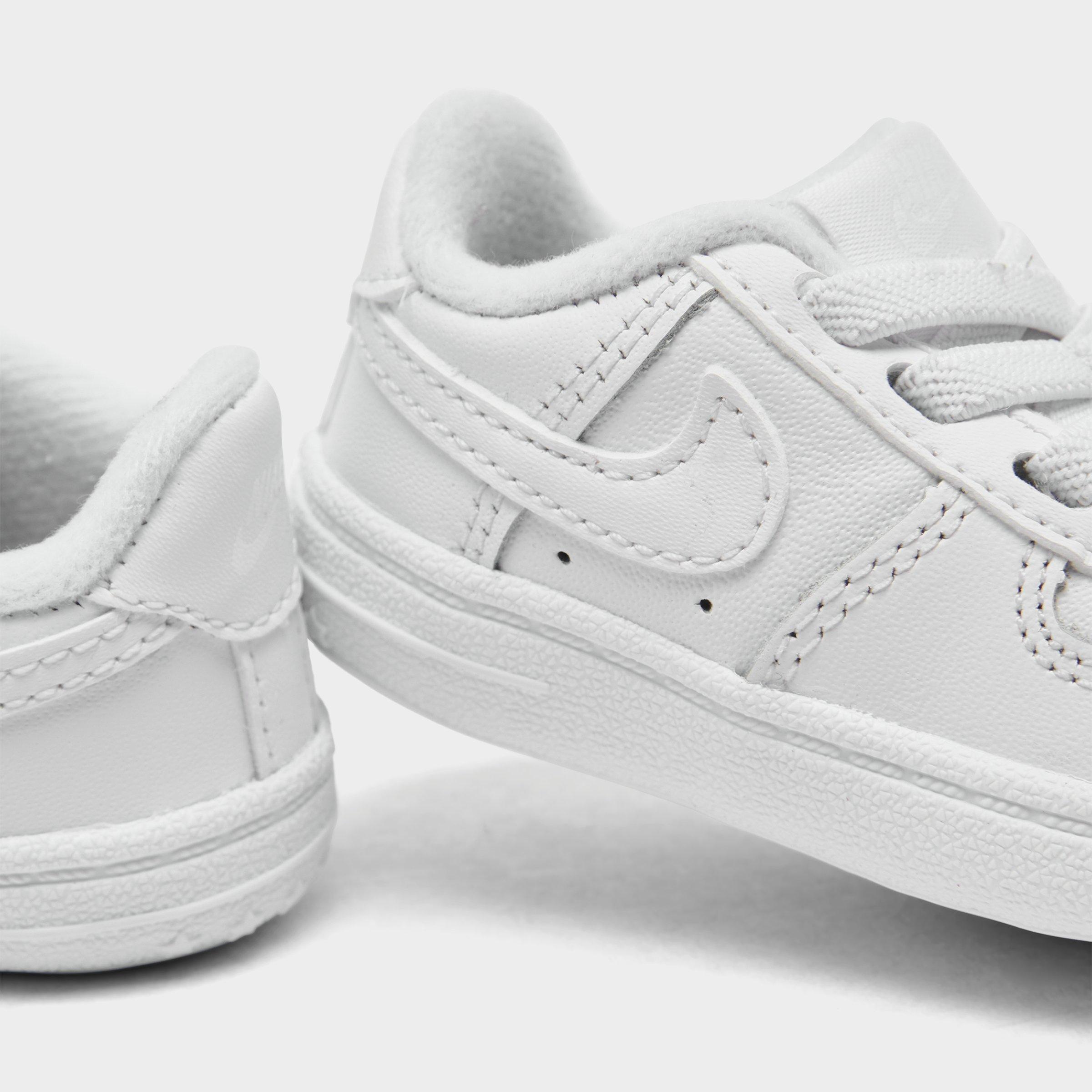 Infant Nithtke Air Force 1 Crib Casual Shoes - White/White - Detail shot