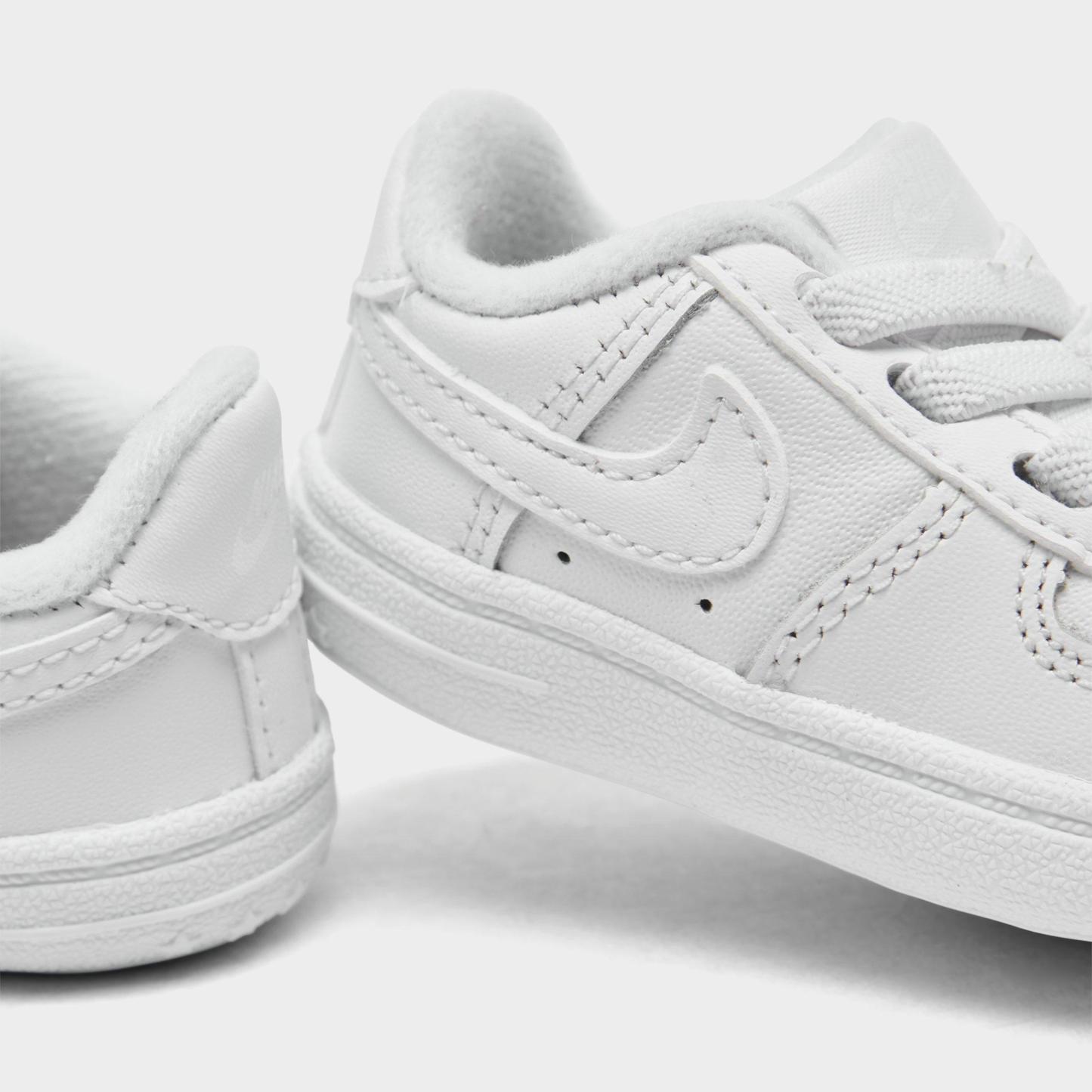 Infant Nithtke Air Force 1 Crib Casual Shoes - White/White - Detail shot