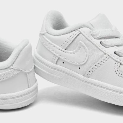 Infant Nithtke Air Force 1 Crib Casual Shoes - White/White - Detail shot