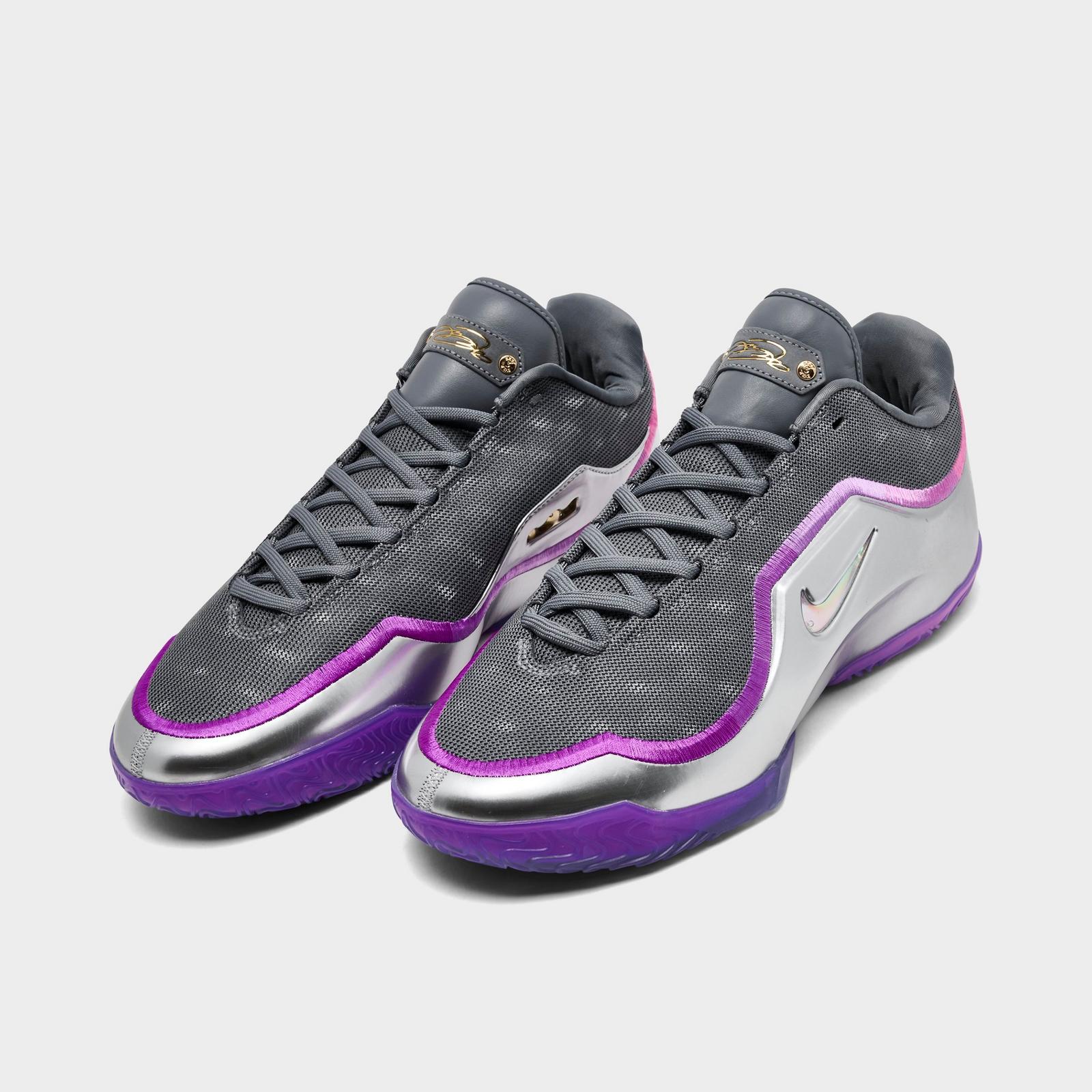 Nike LeBron 23 Basketball Shoes - Cool Grey/Metallic Silver/Vivid Purple/Multi