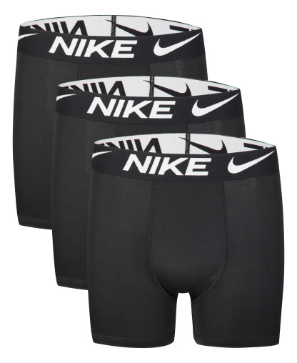 Nike Big Boys 3 PK. Essential Dri-FIT Boxer Briefs - Black