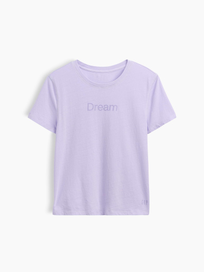 100% Cotton Authentic Shrunken T-Shirt - Dream purple