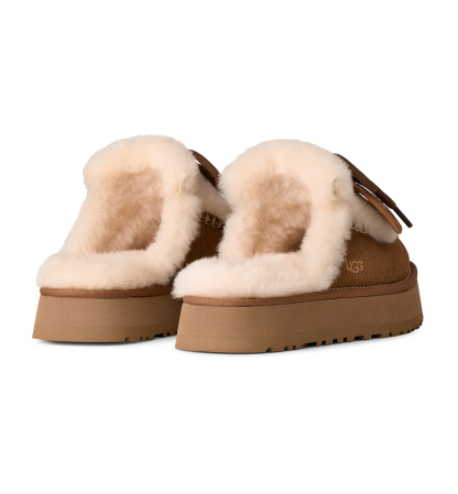 UGG® Women's Disquette Heritage Lace-Up Clog Slippers - Chestnut