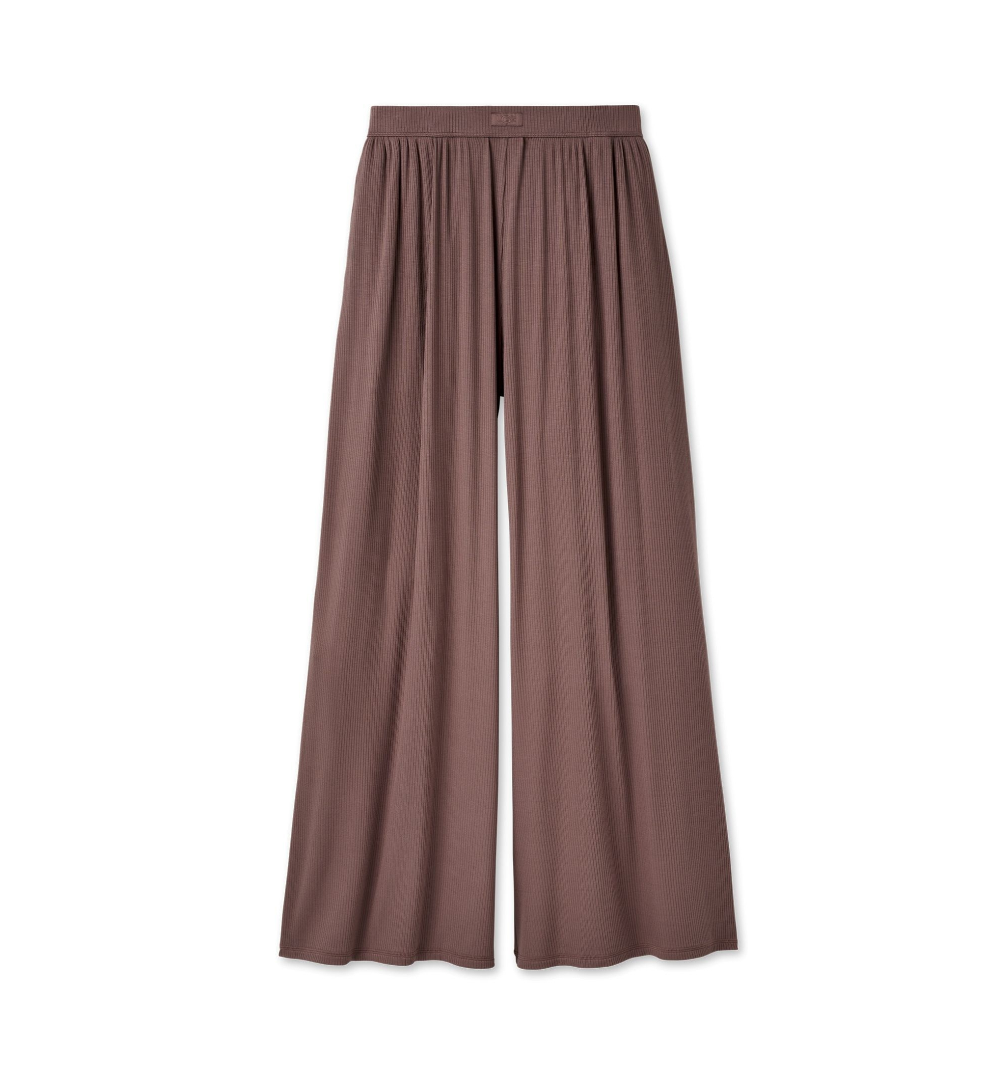 UGG Women's Imogen Wide-Leg Rib Pants - Brown