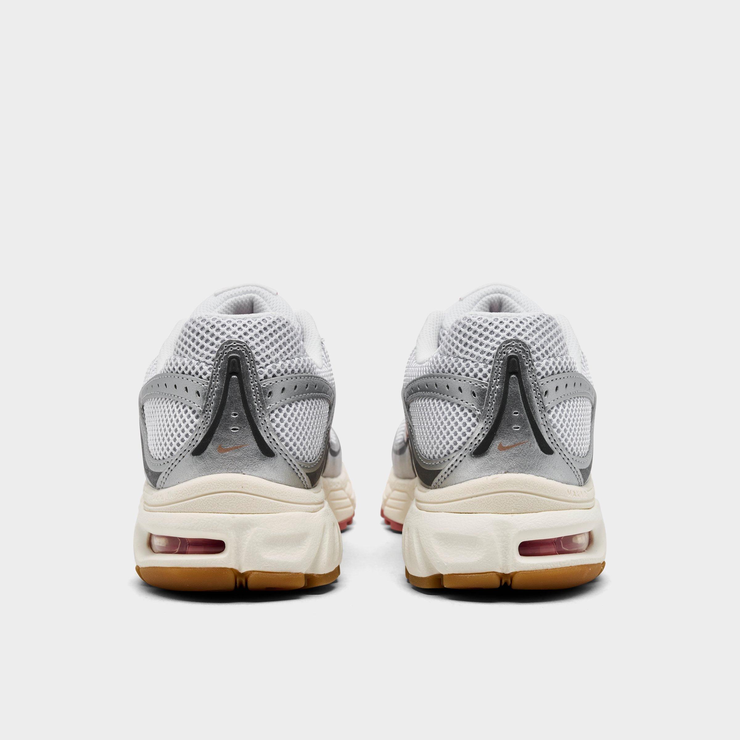 Women's Nithtke Air Max Moto 2K Casual Shoes - Part 4 - White/Metallic Silver/Metallic Dark Grey/Metallic Red Bronze - Back view