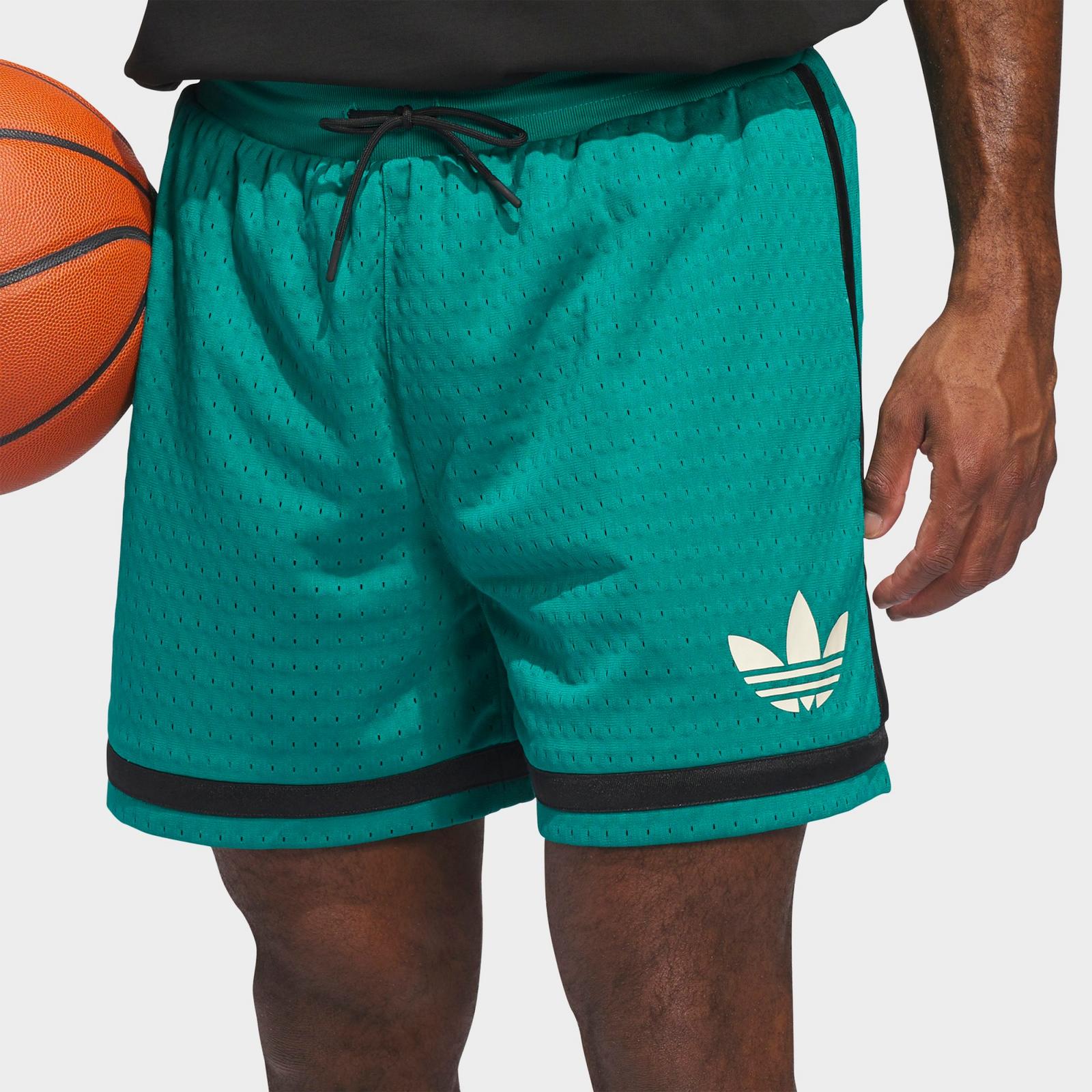 Men's adidas Originals Basketball Shorts - Equipment Green/Black - view 4