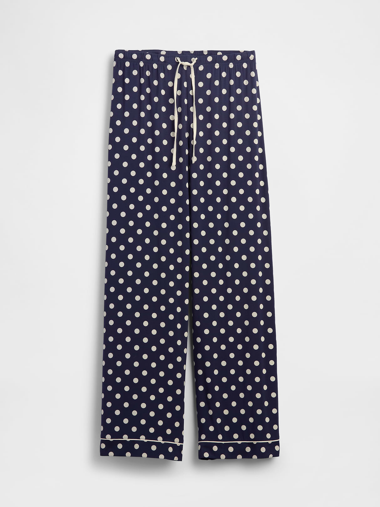 SoftMade Modal PJ Pants - Navy blue & white polka dot