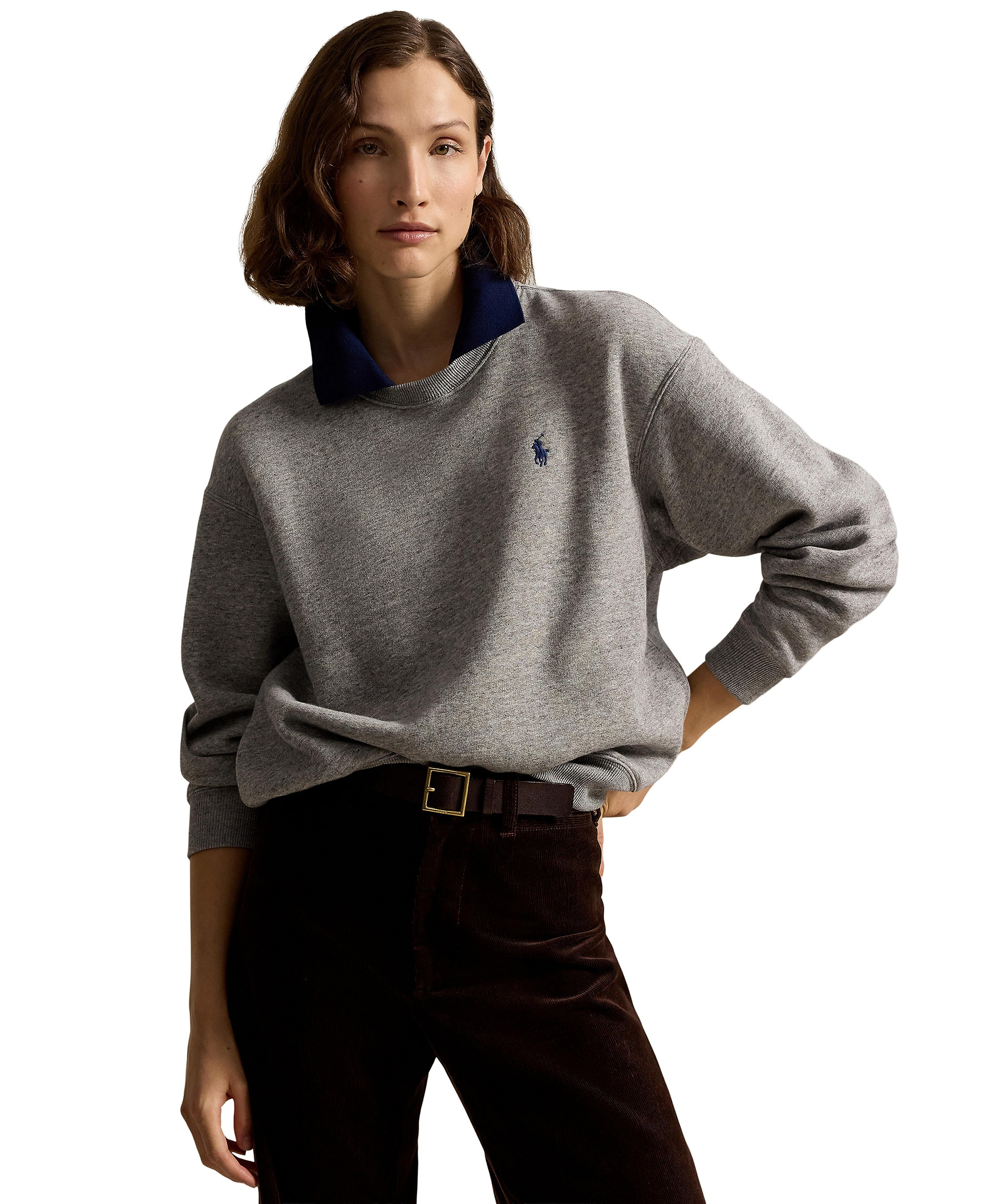 Polo Ralph Lauren Women's Crewneck Sweatshirt - Dark Vintage Heather
