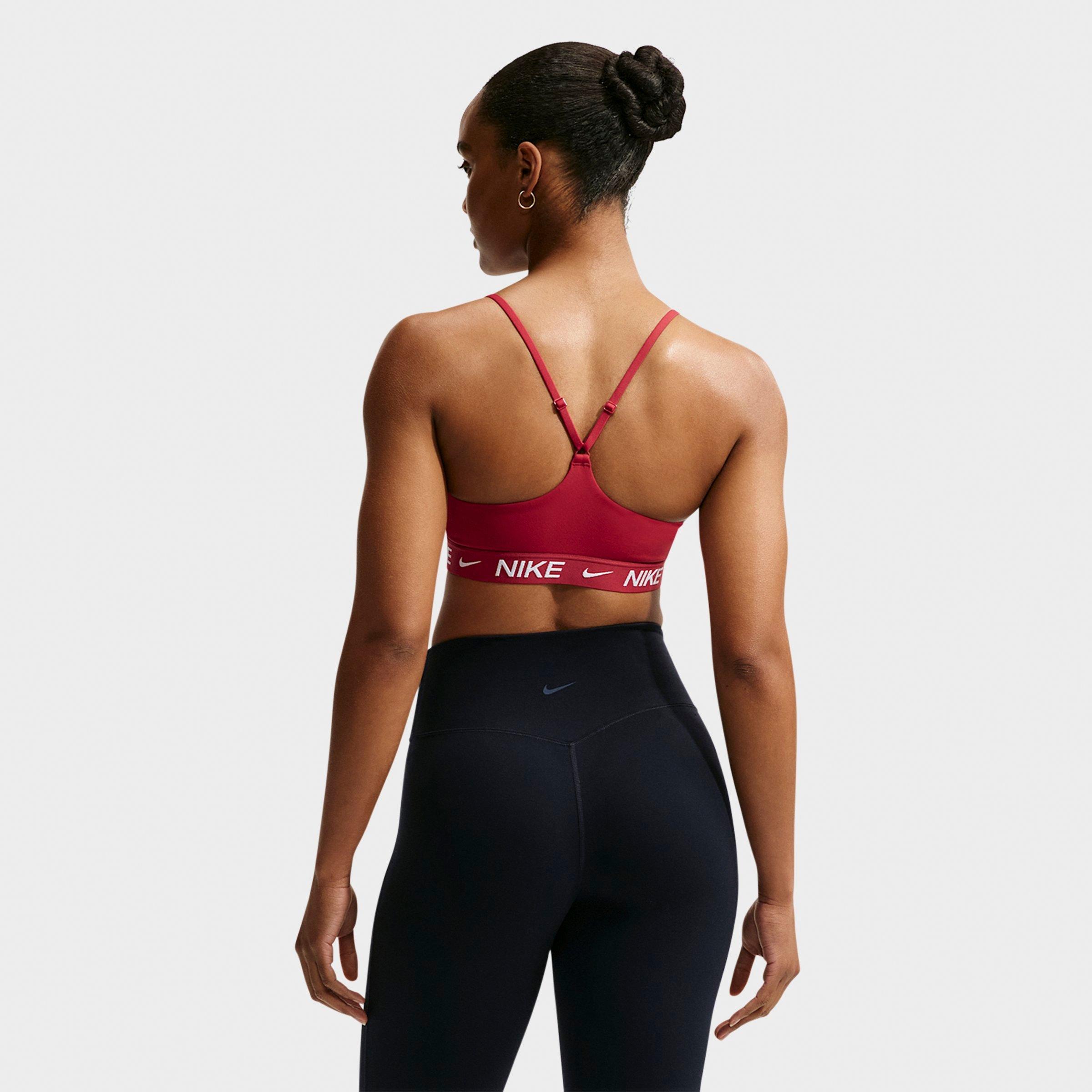 Women's Nithtke Dri-FIT Indy Light Support Padded Adjustable Sports Bra - Tough Red