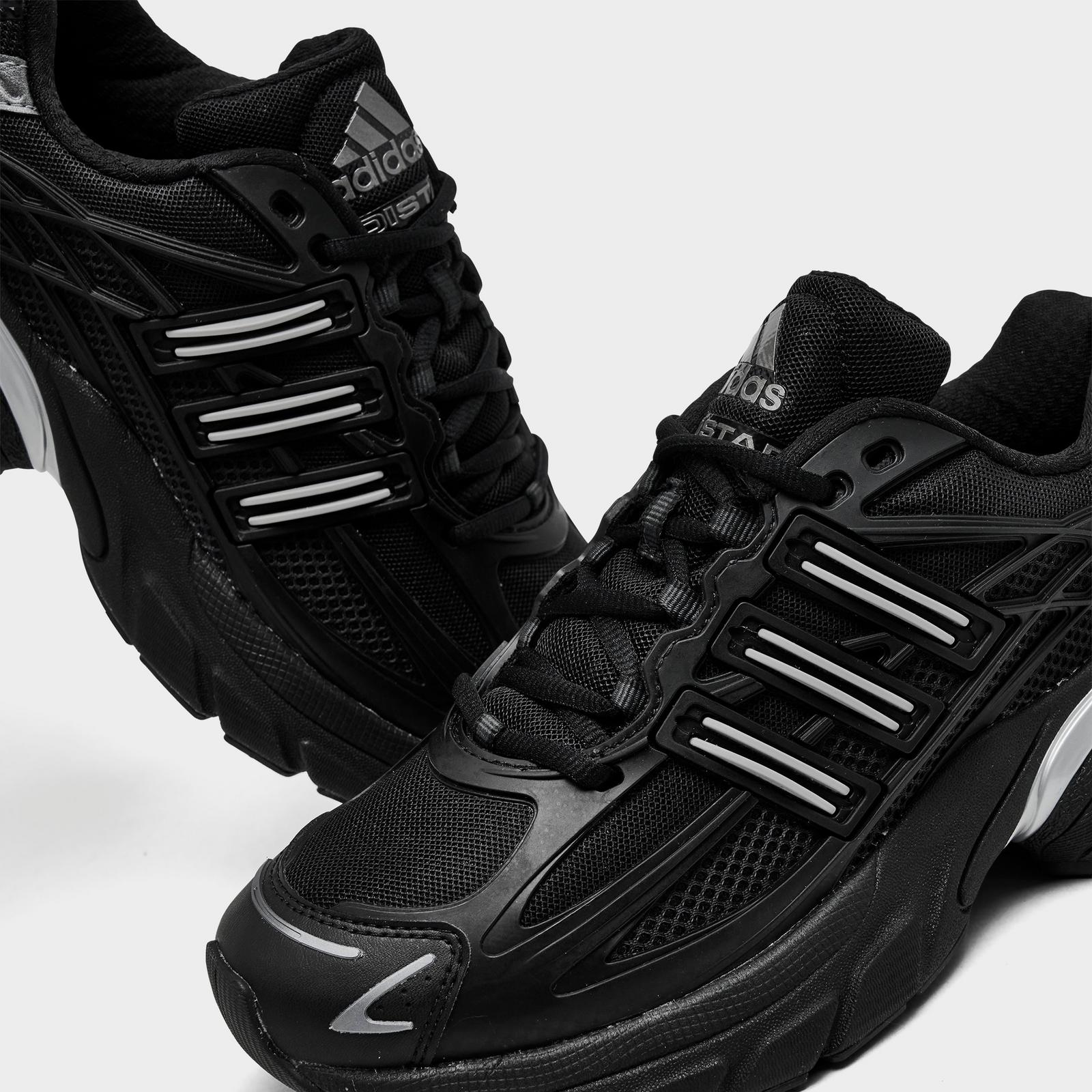 Big Kids' adidas Adistar XLG 2.0 Casual Shoes - Black/Black/Silver Metallic - view 3