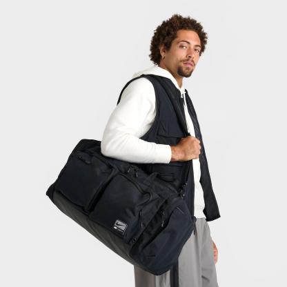 Nithtke Utility Power 2.0 Duffel Bag (Medium, 51L) - Black/Black/White