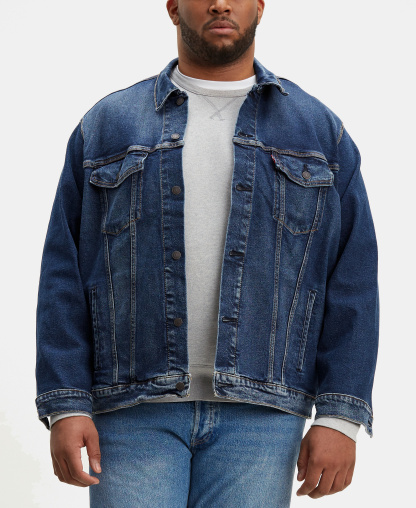 Levi's Men's Big & Tall Stretch Denim Trucker Jacket - Colusa