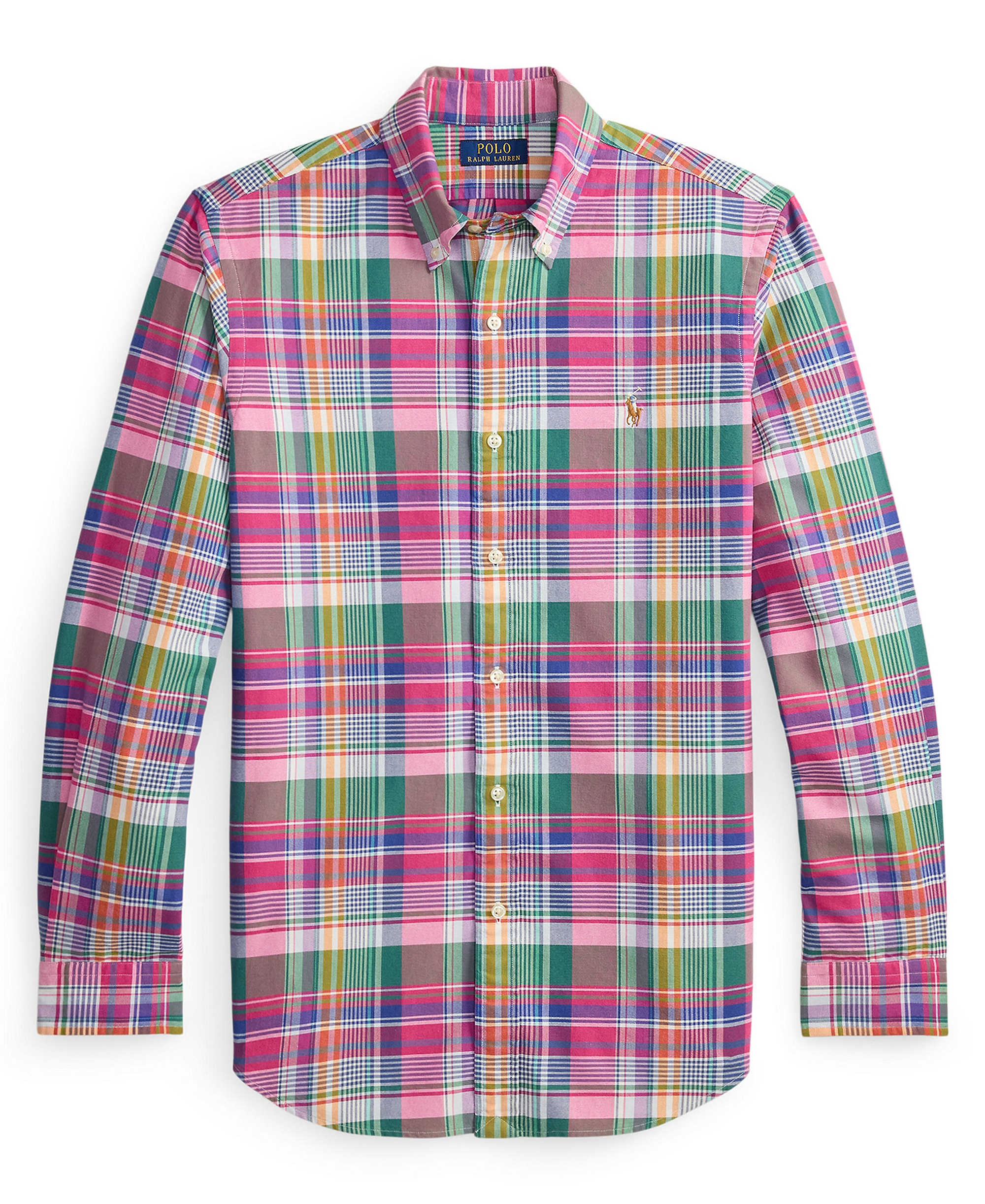 Polo Ralph Lauren Men's Classic-Fit Oxford Shirt - Pink Blue Multi