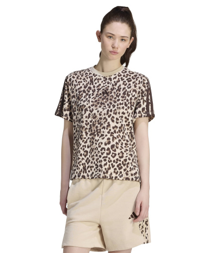 adidas Women's Seasonal Essentials Printed T-Shirt - Multicolor/crystal Linen