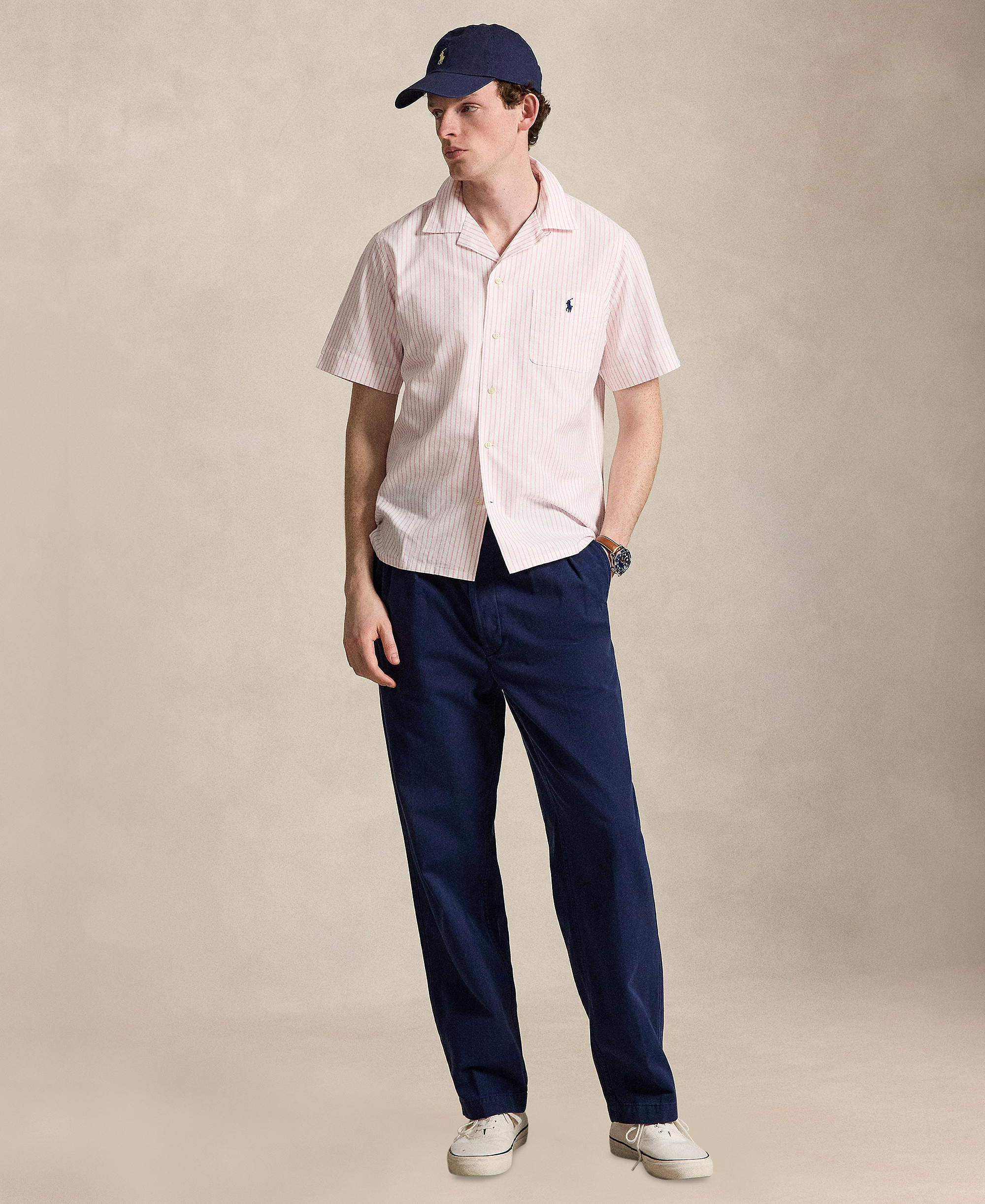 Polo Ralph Lauren Men's Classic-Fit Oxford Shirt - White New Rose