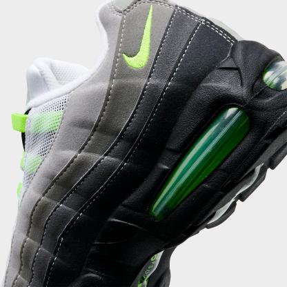 Men's Nithtke Air Max 95 Big Bubble Scorpion Casual Shoes - Part 3 - Black/Cool Grey/Neon Yellow - Detail shot