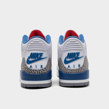 Men's Air Jordan Retro 3 Basketball Shoes - Sail/Black/University Red/Pale Ivory/Palomino - view 4