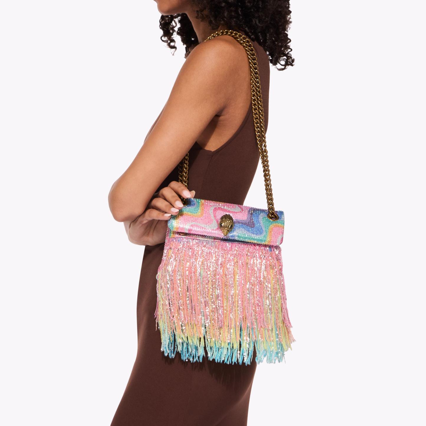 Kurt Geiger London Mini Kensington Fringe Bag - Multi Colored - view 2