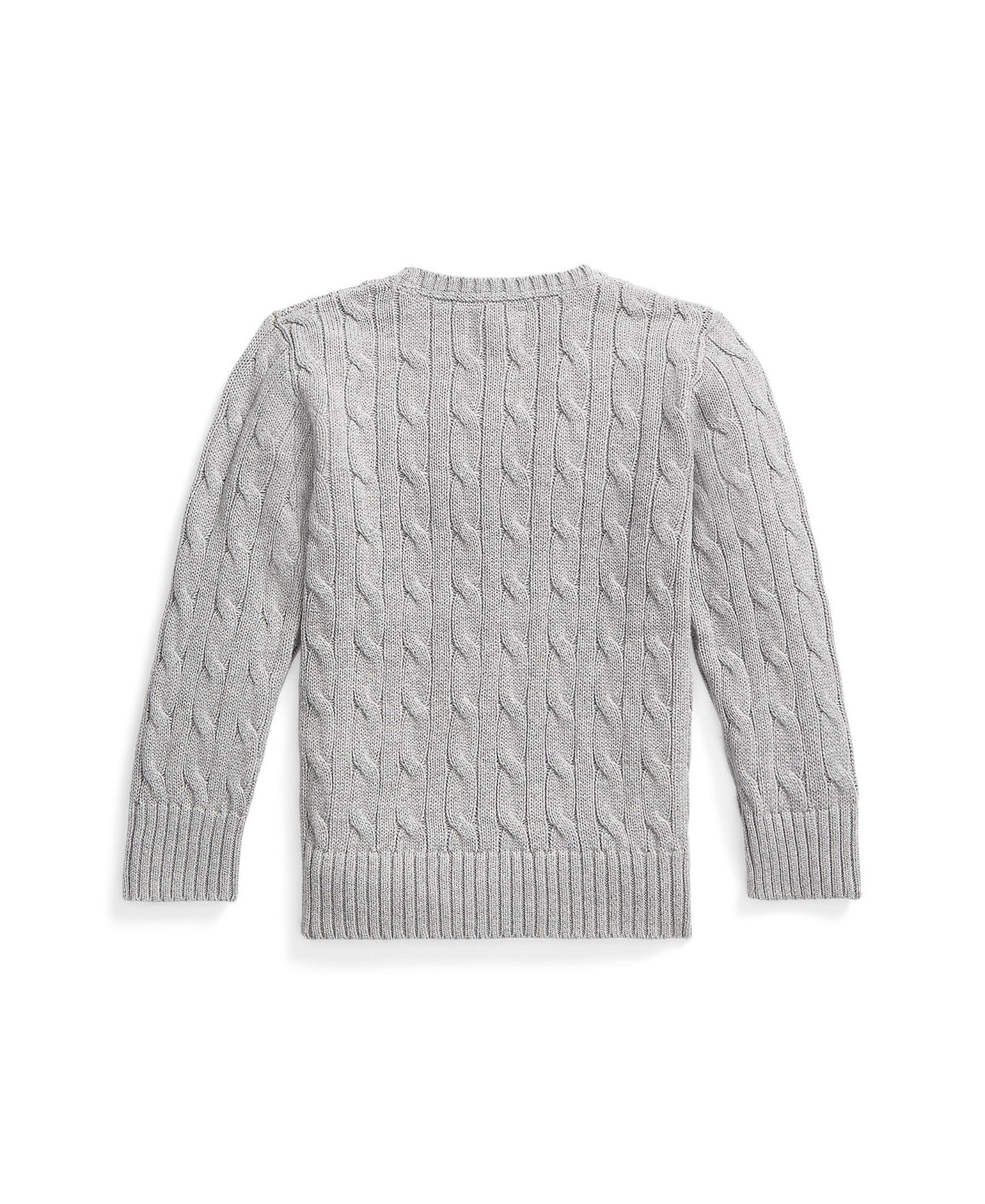 Polo Ralph Lauren Boys' 8-20 Cable-Knit Cotton Sweater - Andover Heather