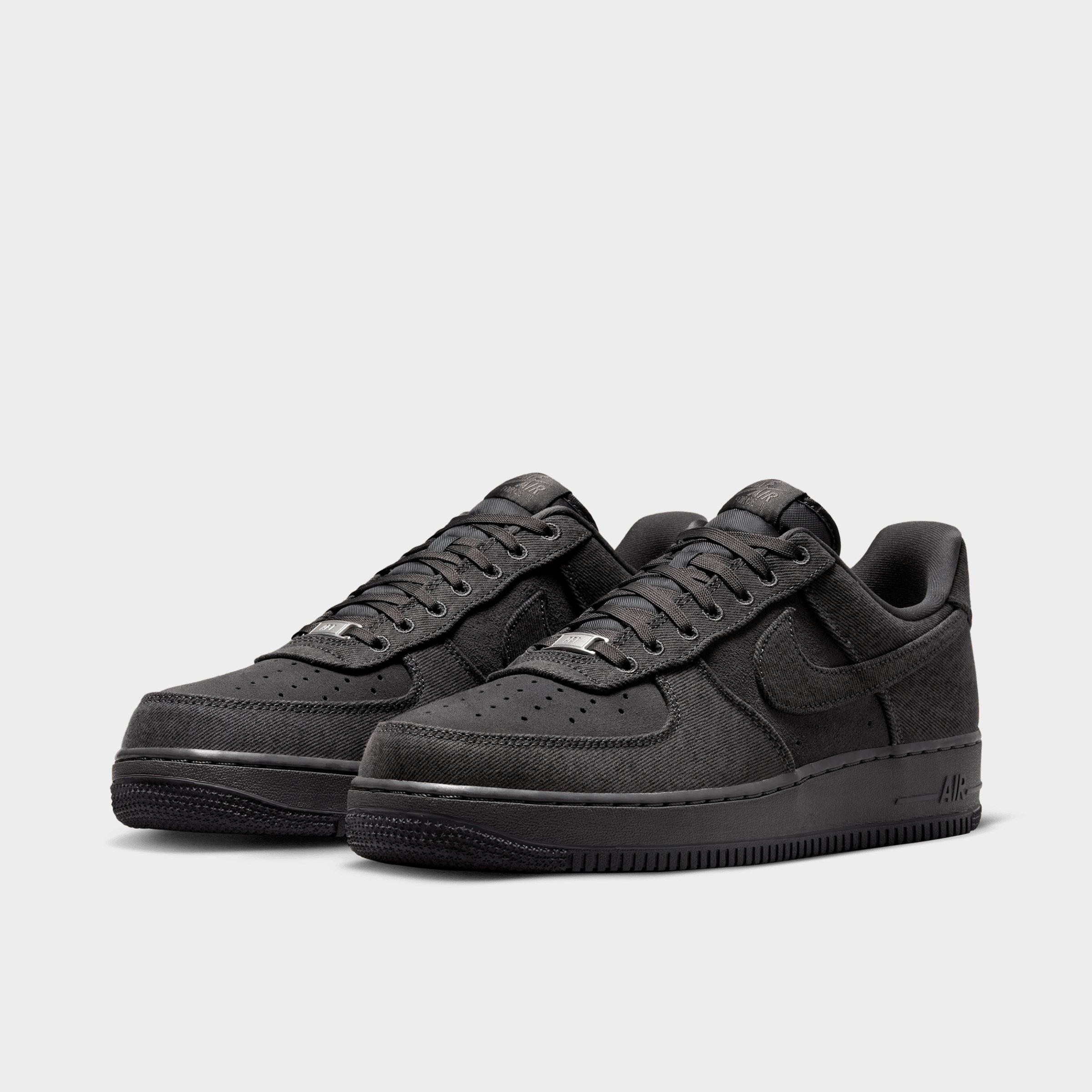 Men's Nithtke Air Force 1 '07 LV8 Casual Shoes - Part 1 - Anthracite/Medium Ash/Metallic Silver/Anthracite - Both shoes facing left