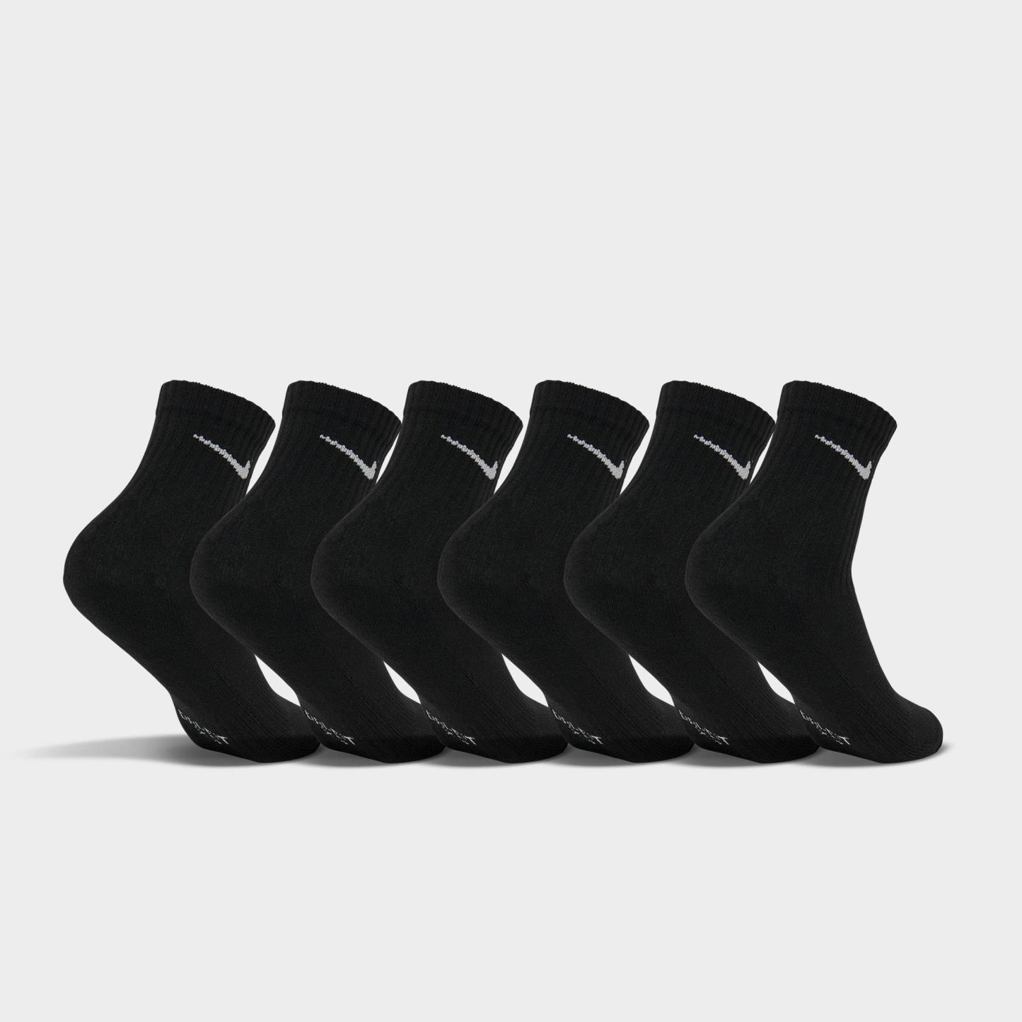 Little Kids' Nithtke Dri-Fit Crew Socks (6-Pack) - Black