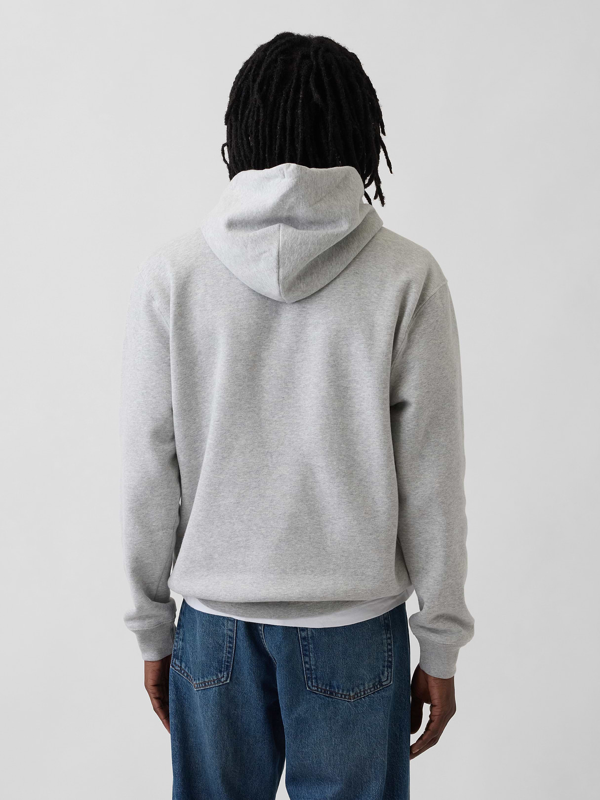 Adult VintageSoft Arch Logo Hoodie - Light heather grey