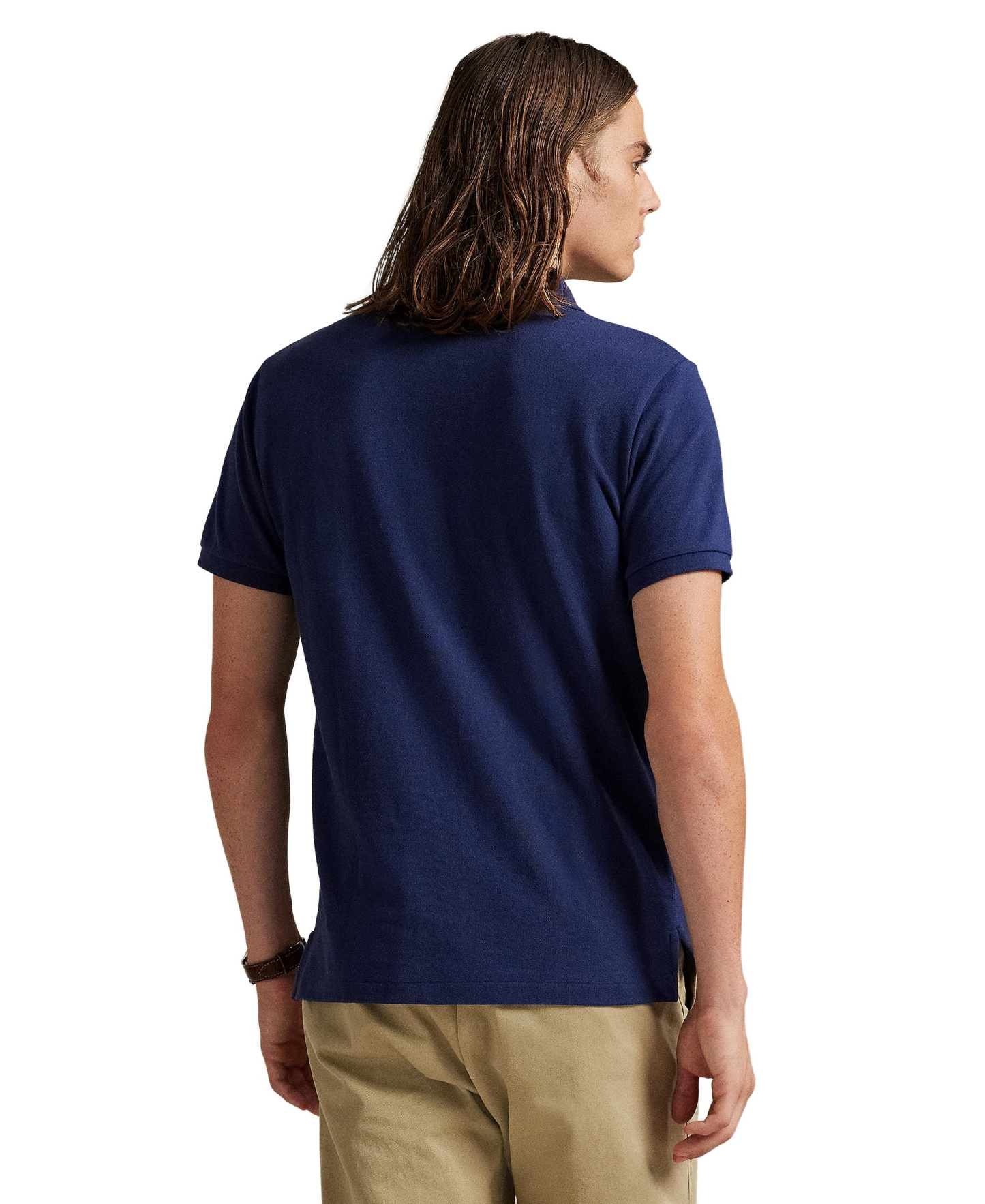 Polo Ralph Lauren Men's Custom Slim-Fit Mesh Polo Shirt - Newport Navy