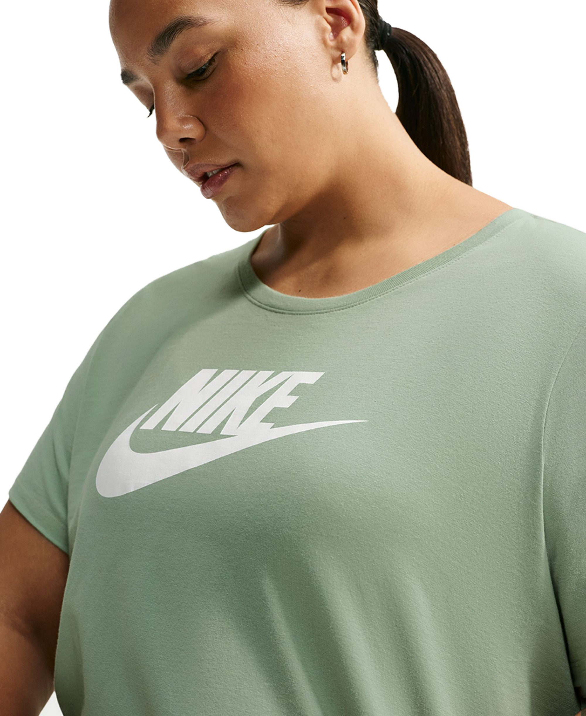 Nike Women's Sportswear Essentials Logo T-Shirt - Steam/white