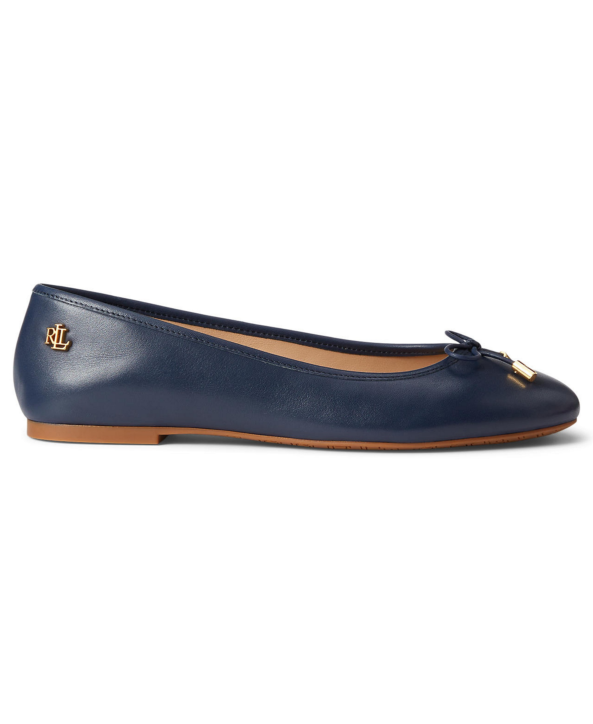 Lauren Ralph Lauren Women's Jayna Nappa Leather Slip-On Flats - Refined Navy