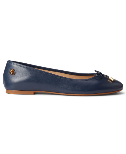 Lauren Ralph Lauren Women's Jayna Nappa Leather Slip-On Flats - Refined Navy