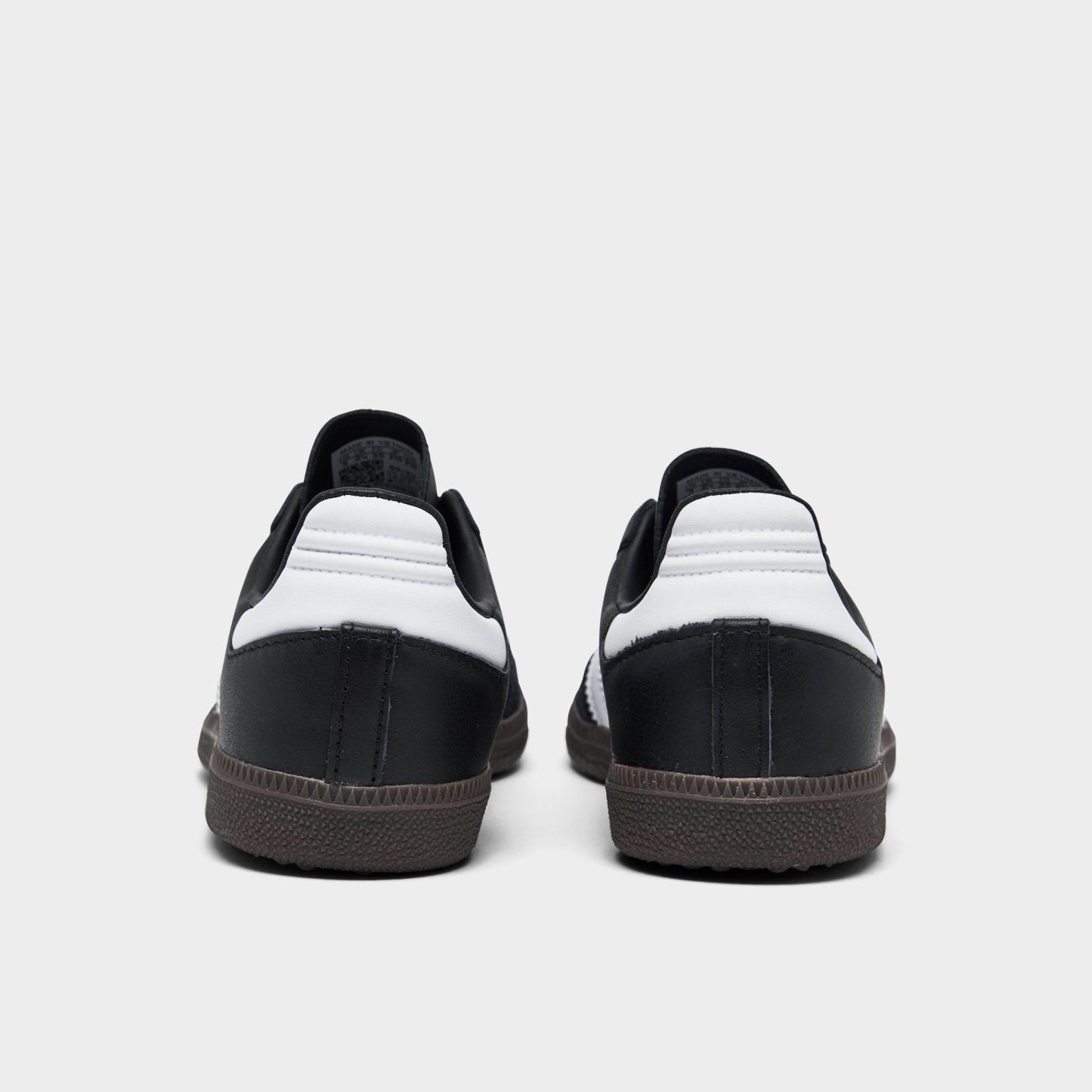 Little Kids' adidas Originals Samba OG Casual Shoes - Core Black/Footwear White/Gum 5 - Back view