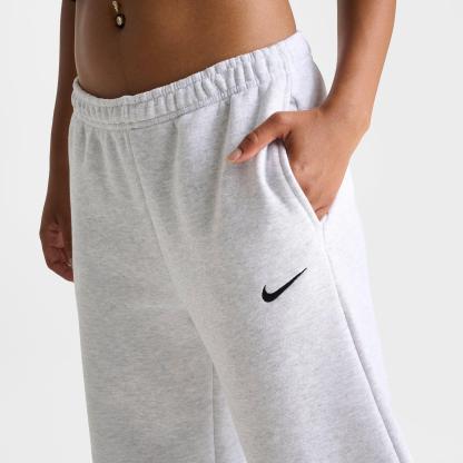 Women's Nithtke Studio Fleece Medium-Weight Wide-Leg Pants - Birch Heather/Black
