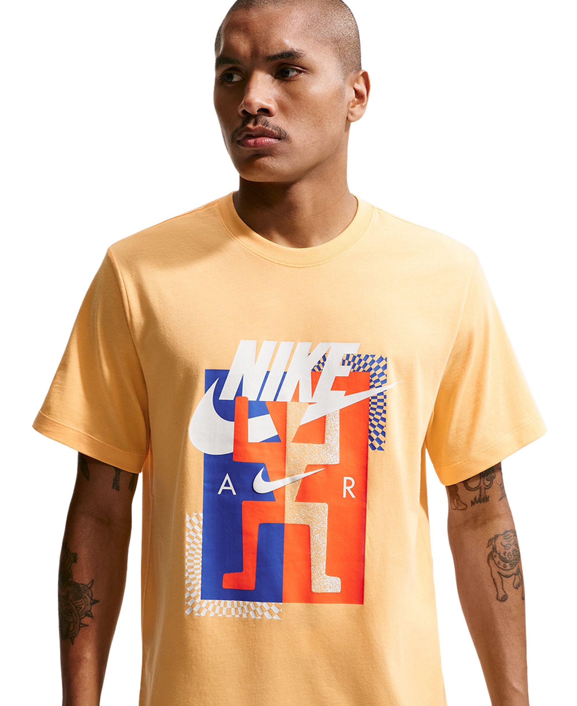 Nike Men's Futura Festival Graphic Cotton T-Shirt - Topaz Gold