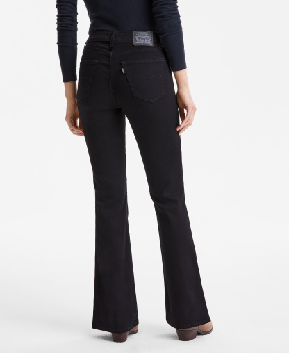 Levi's Women's 726 High-Rise Slim Fit Flare Jeans - Soft Black