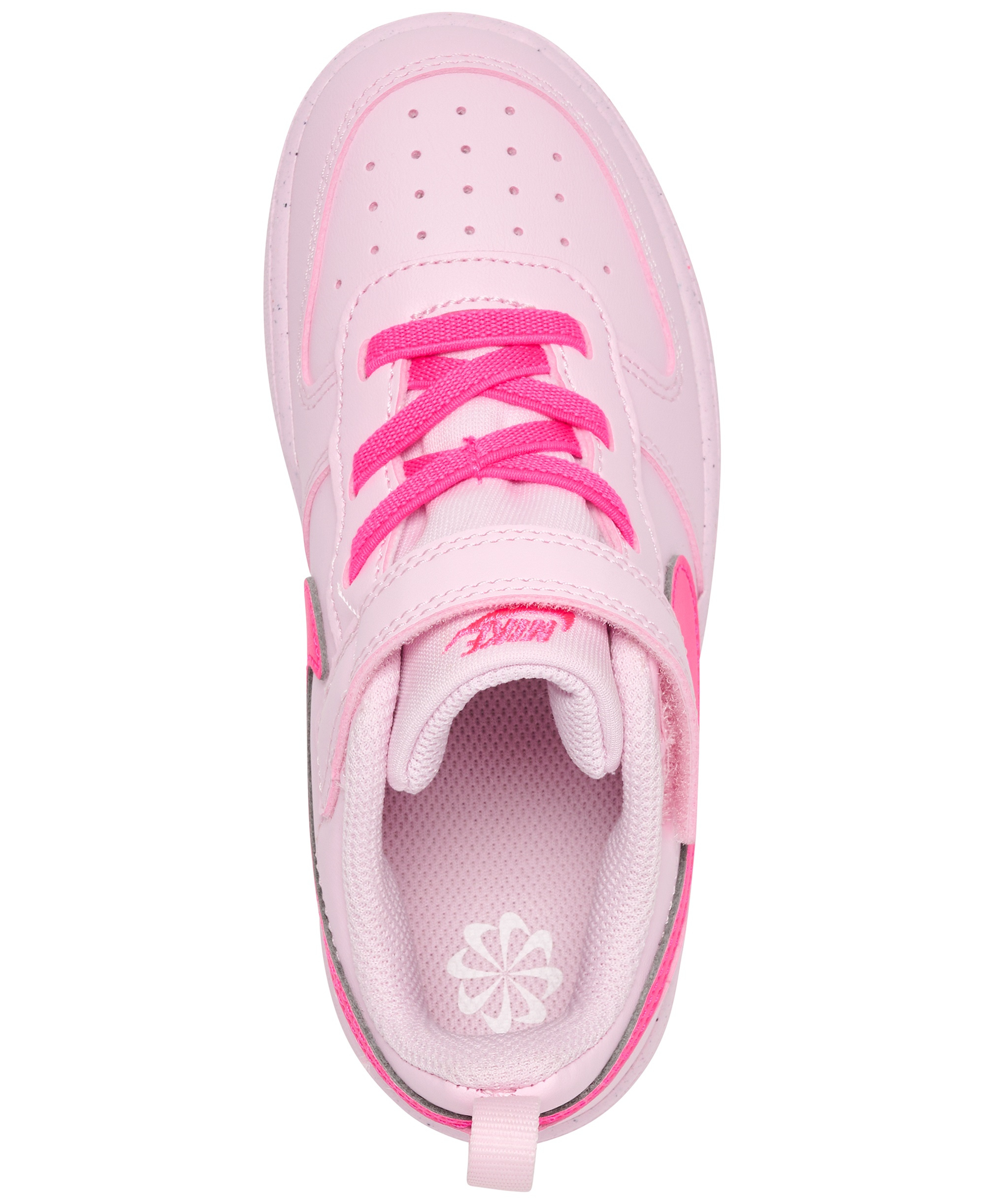 Nike Infant-Toddler Kids Court Borough Low Recraft Fastening Strap Casual Sneakers from Finish Line - Pink