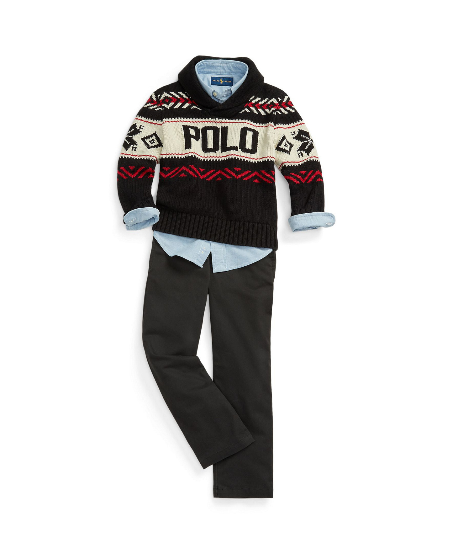 Polo Ralph Lauren Boys' 2-7 Straight-Fit Twill Pant - Polo Black