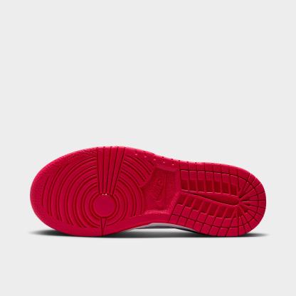 Little Kids' Nithtke Dunk Low Casual Shoes - Part 1 - White/University Red/White - Bottom view