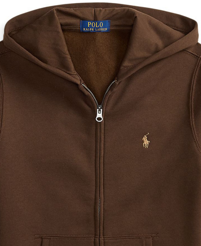 Polo Ralph Lauren Boys' 8-20 Fleece Full-Zip Hoodie - Nutmeg Brown