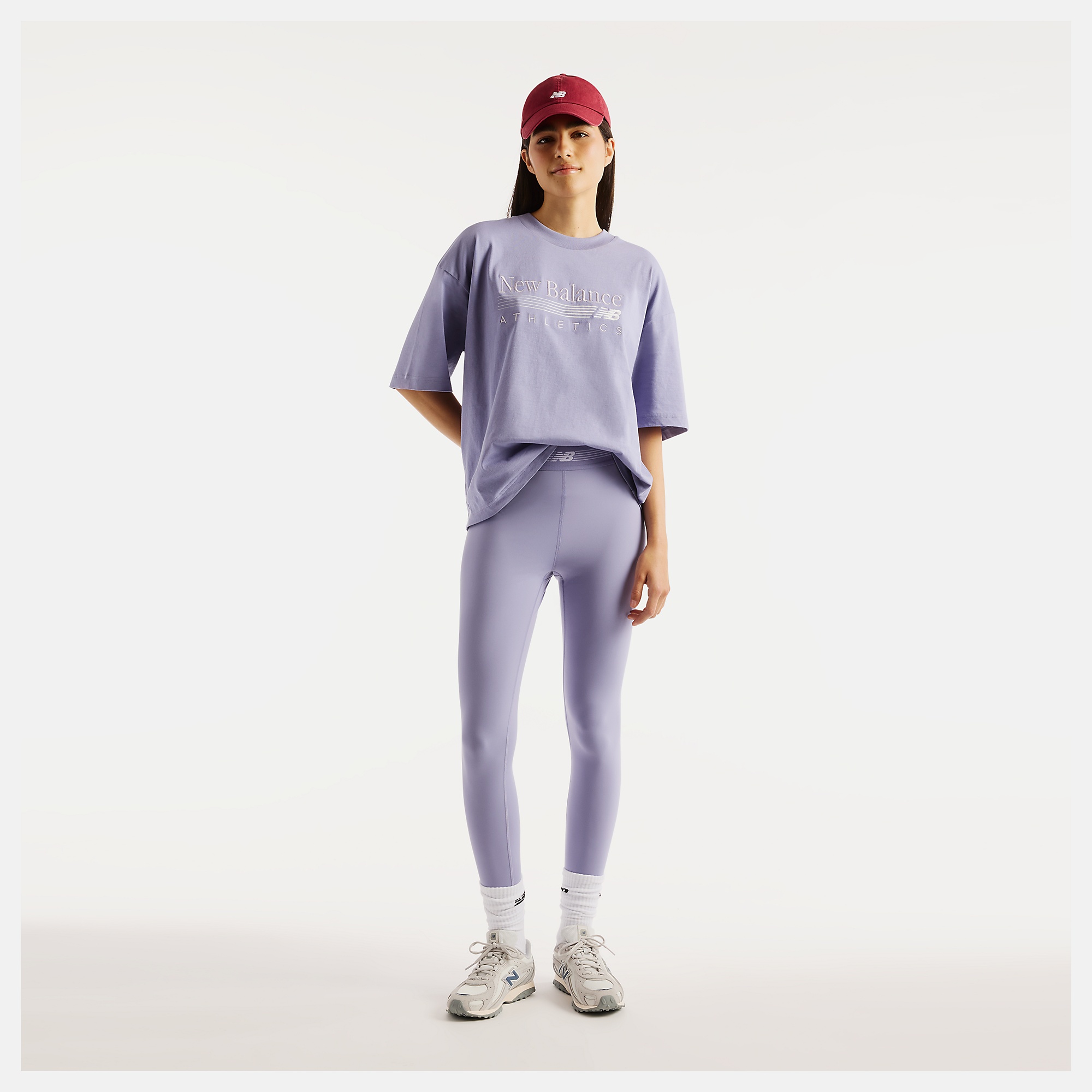 New Balance Trackside Oversized T-Shirt, WT6297MKDSV